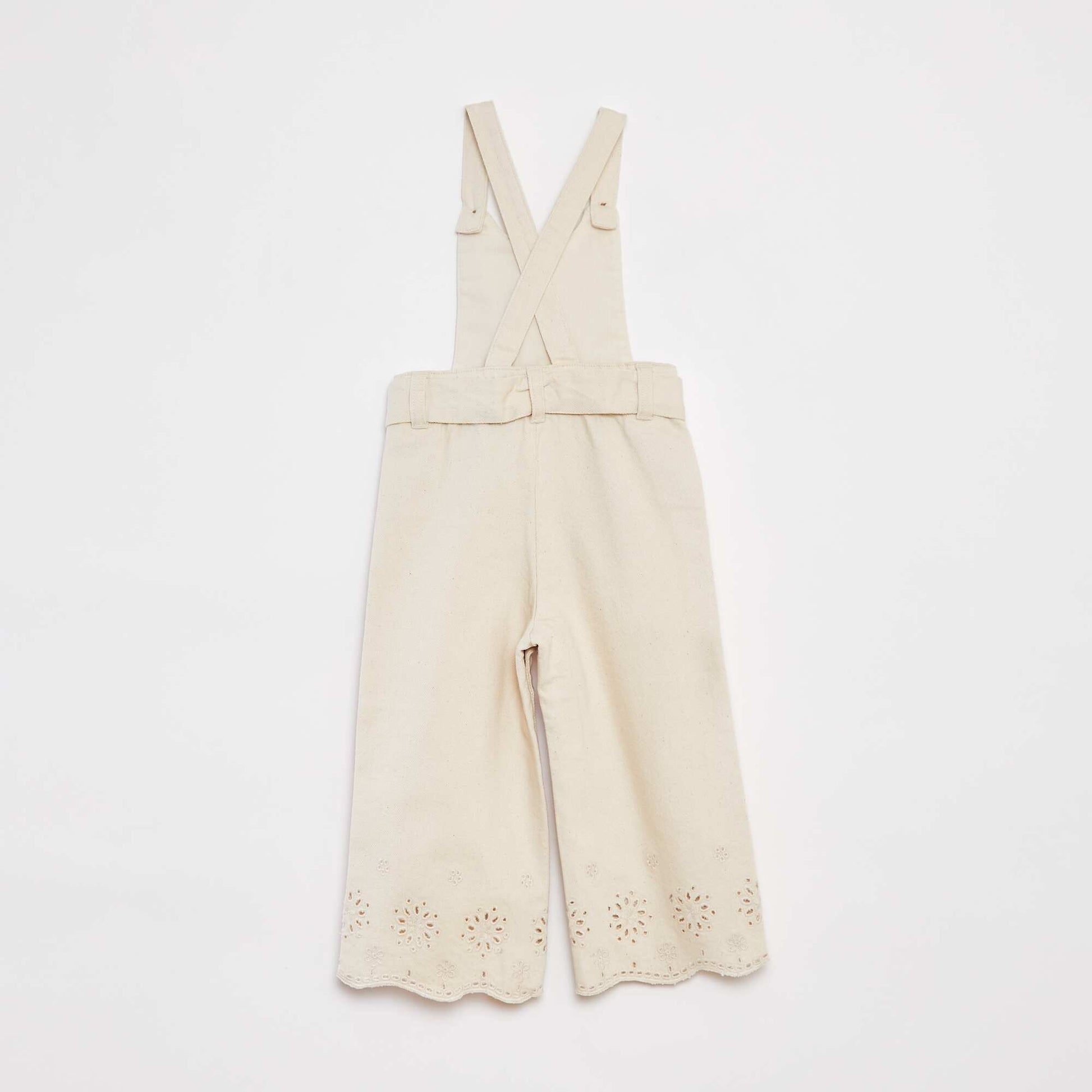 Salopette en twill BLANC