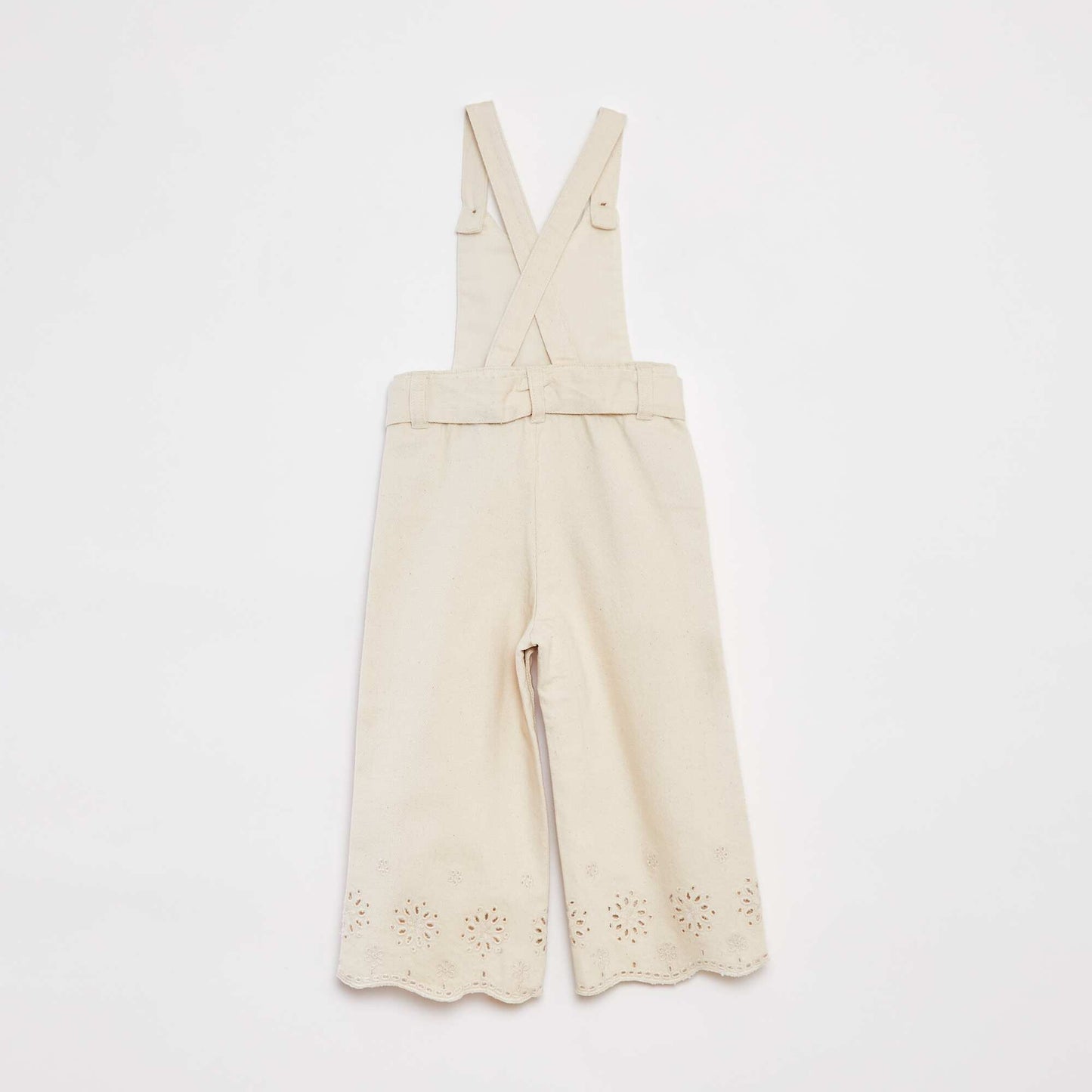 Salopette en twill BLANC