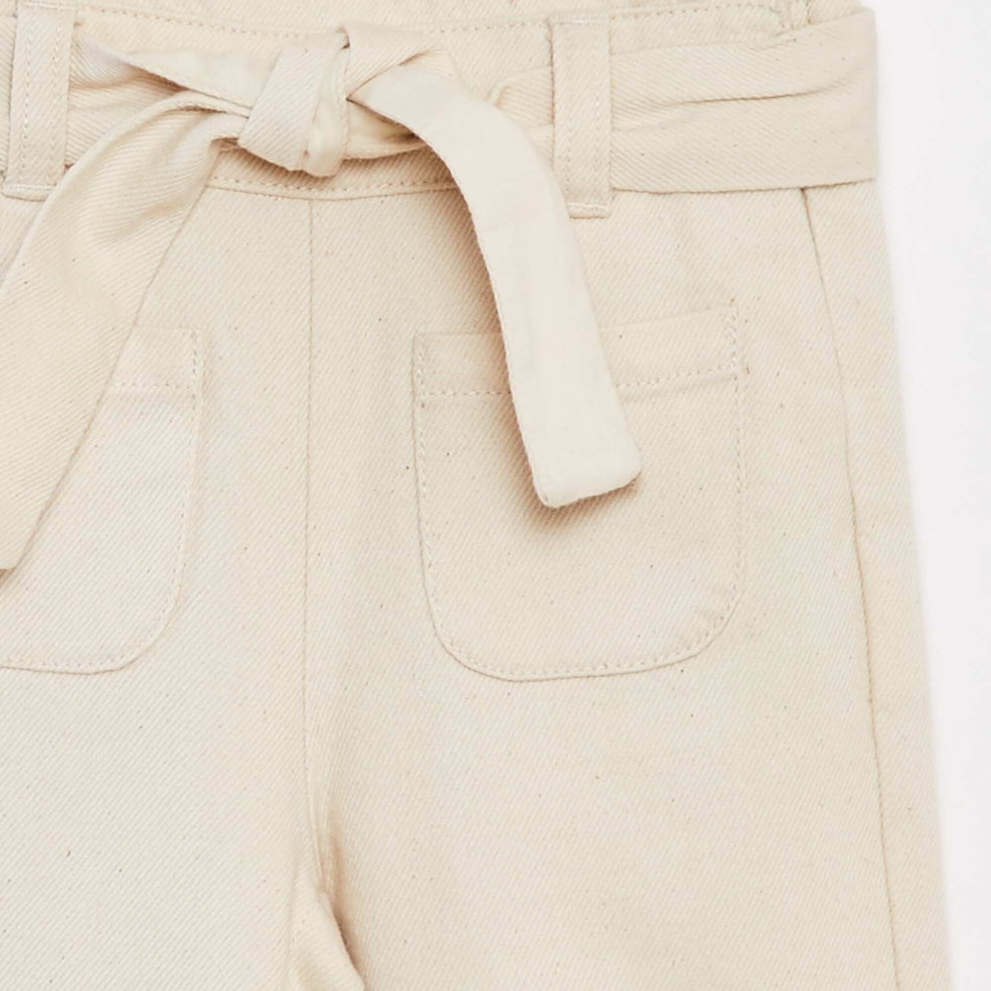 Salopette en twill BLANC