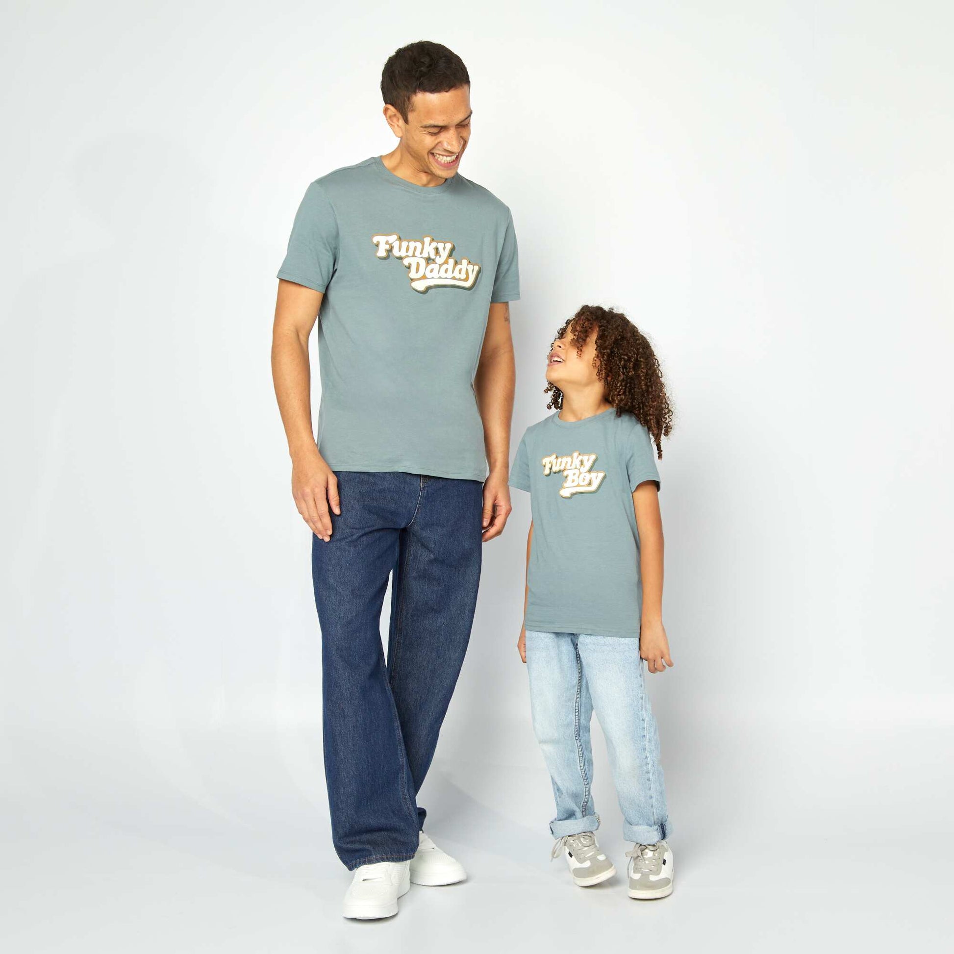 T-shirt imprimé Fête des pères BLEU