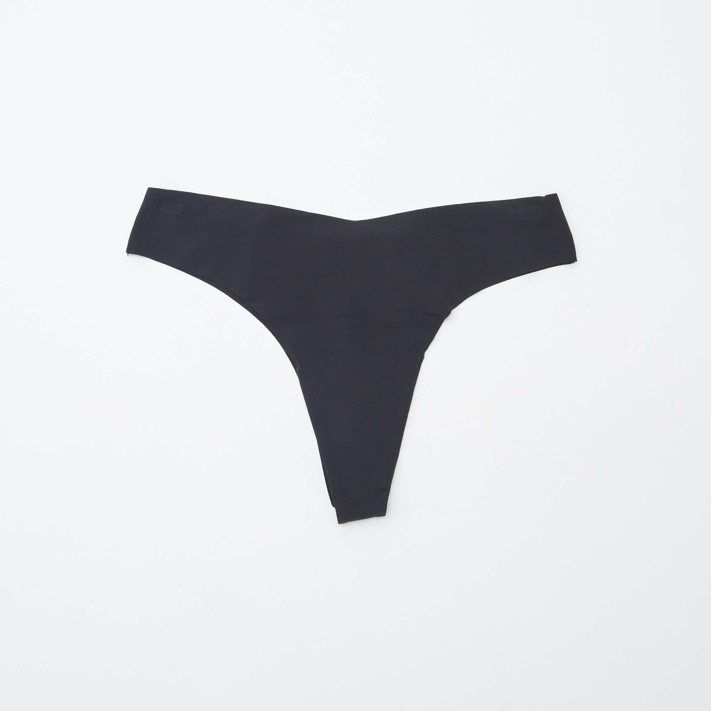 Lot de 2 tangas invisibles en microfibre NOIR