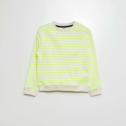 Sweat en french terry JAUNE