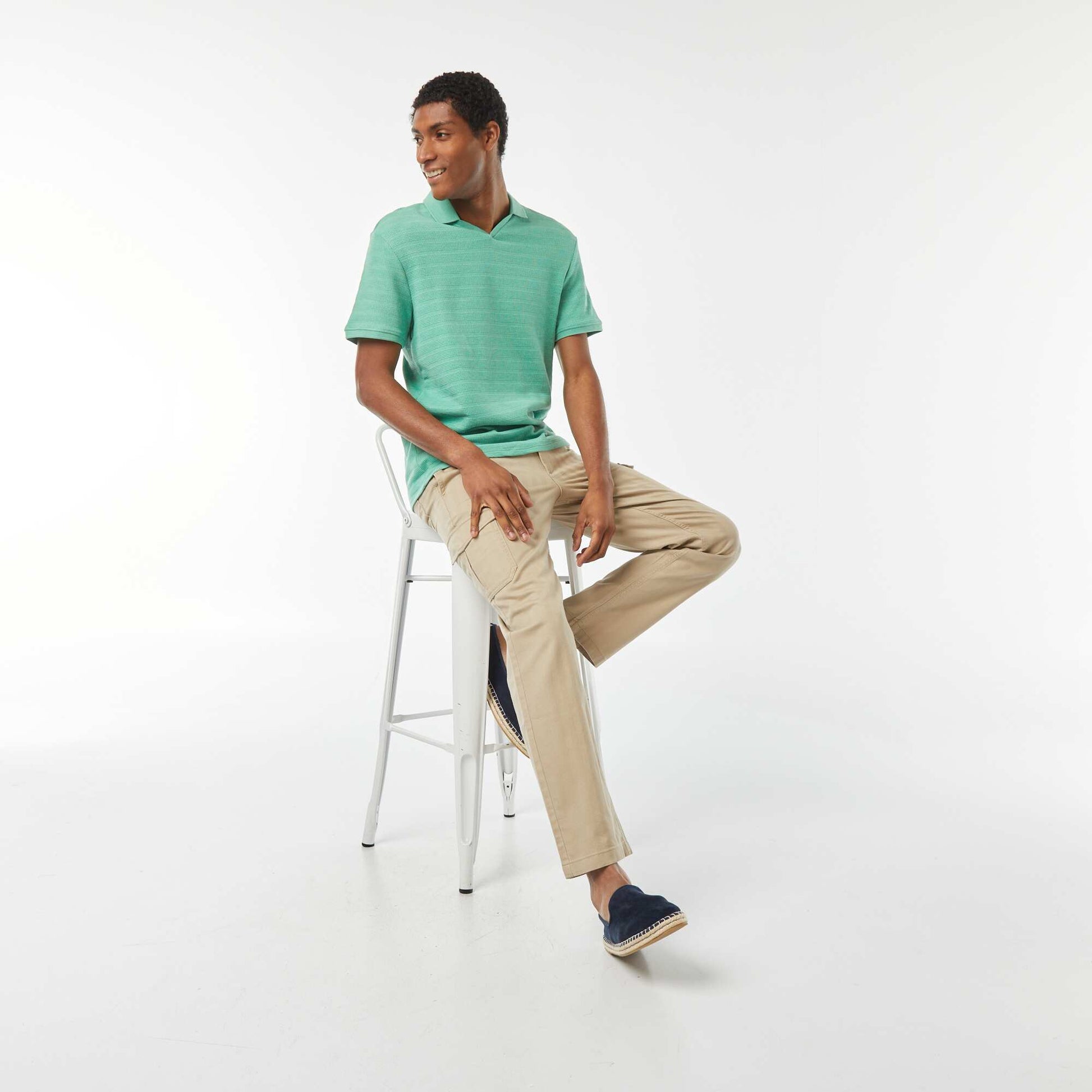 Polo en maille piquée VERT MENTHE