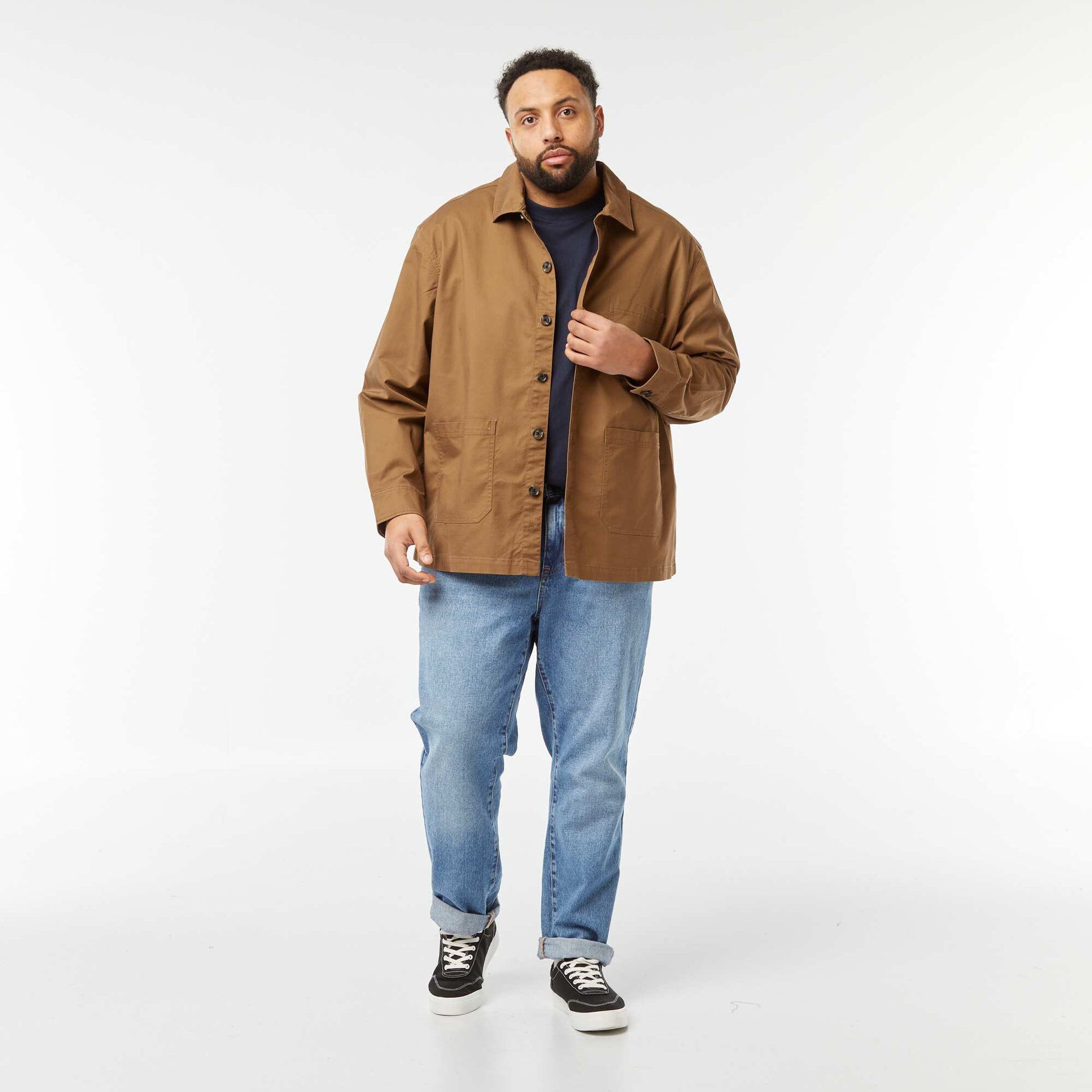 Surchemise en twill MARRON