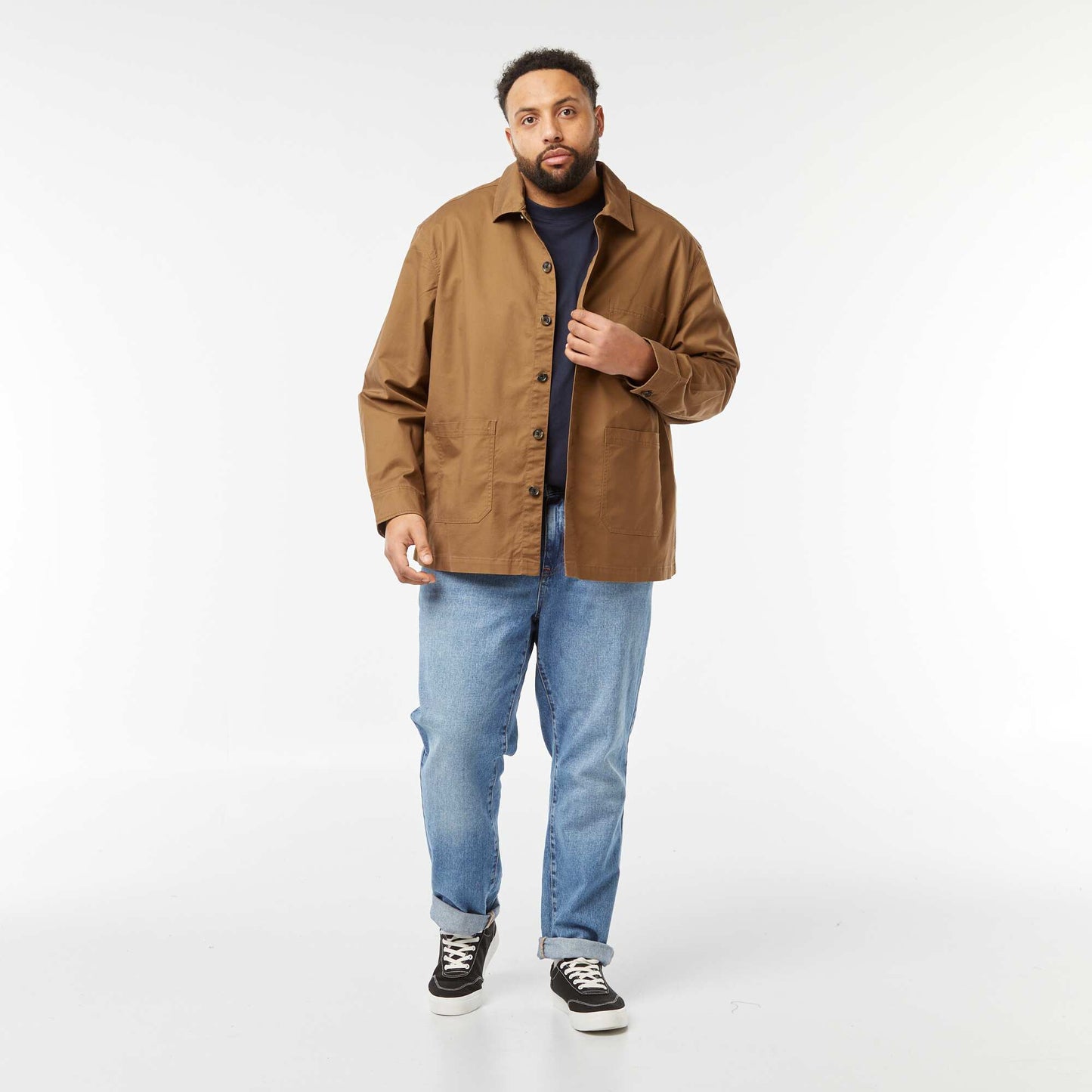 Surchemise en twill MARRON