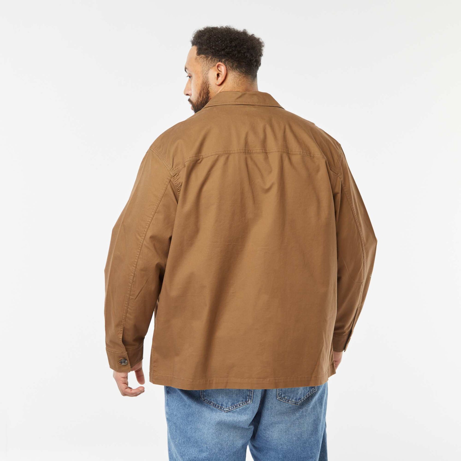 Surchemise en twill MARRON