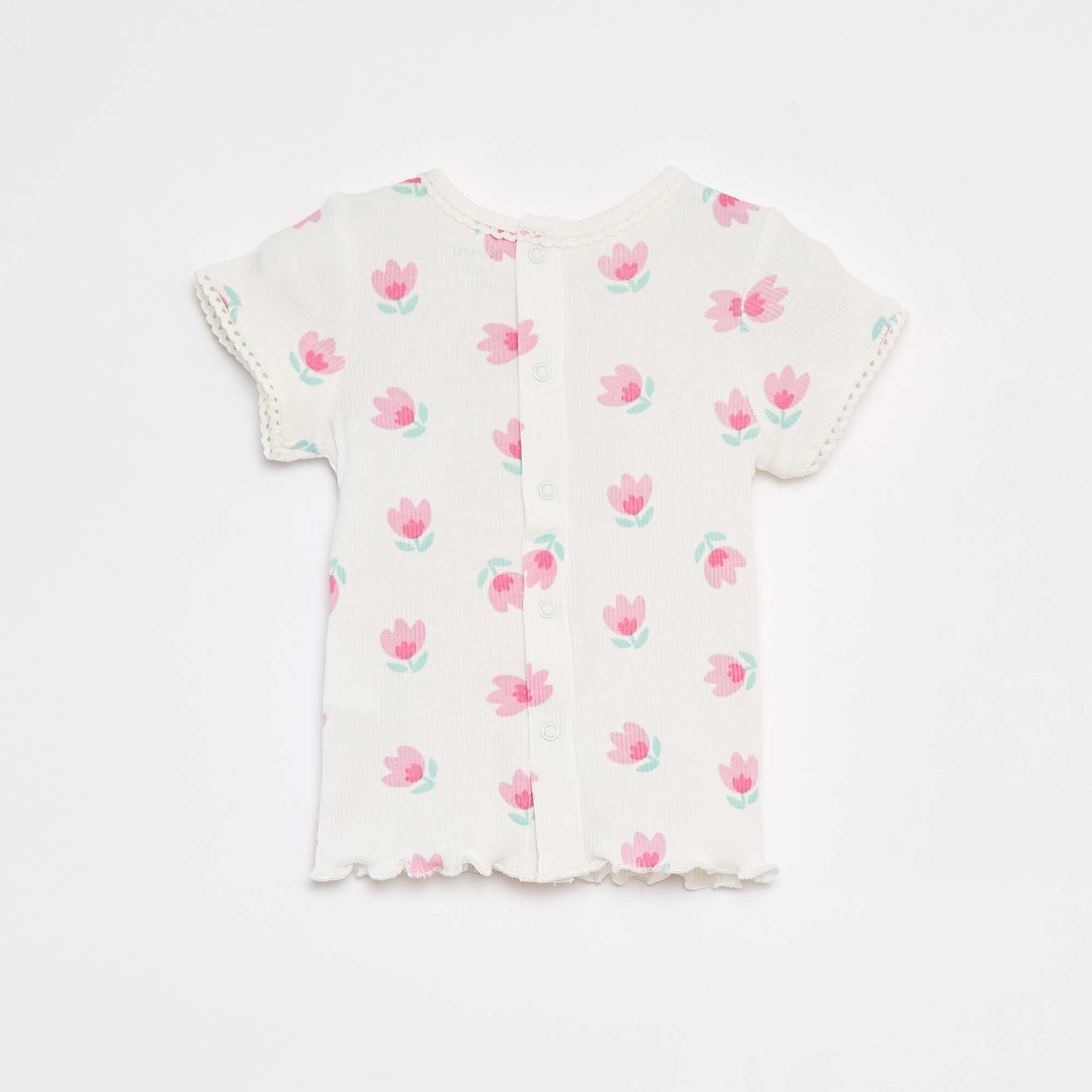 T-shirt à manches courtes BLANC