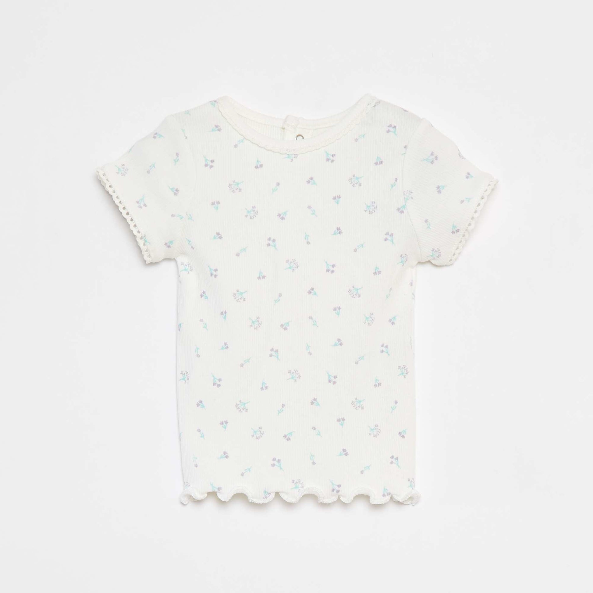 T-shirt à manches courtes BLANC