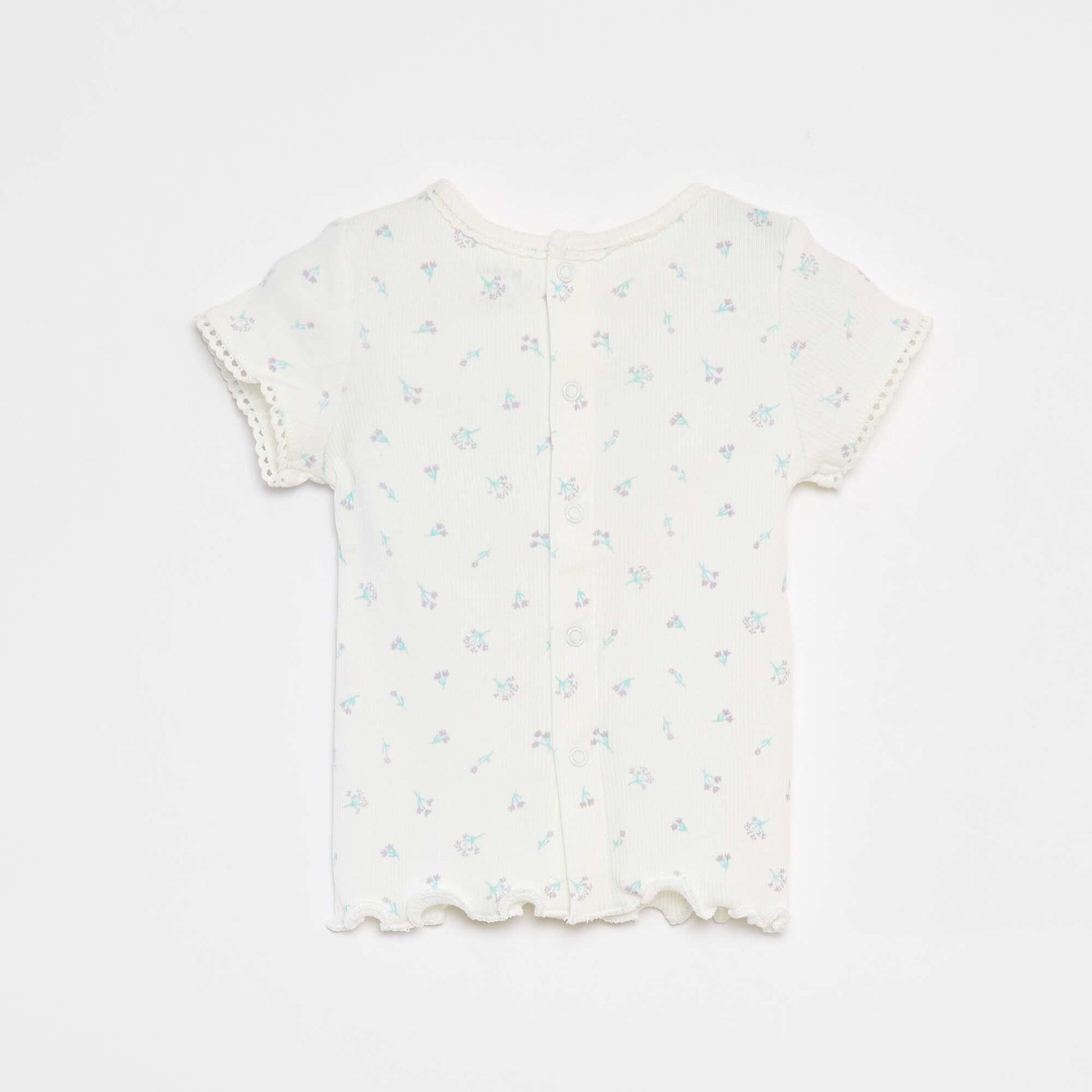 T-shirt à manches courtes BLANC