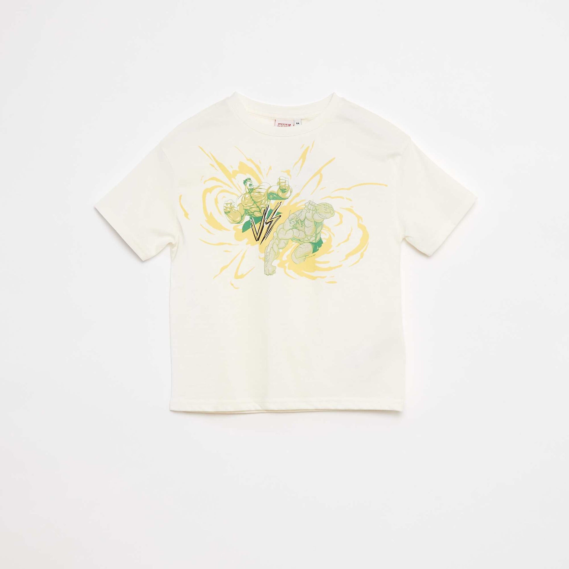 Tee-shirt imprimé 'Hulk' de 'Marvel' BLANC