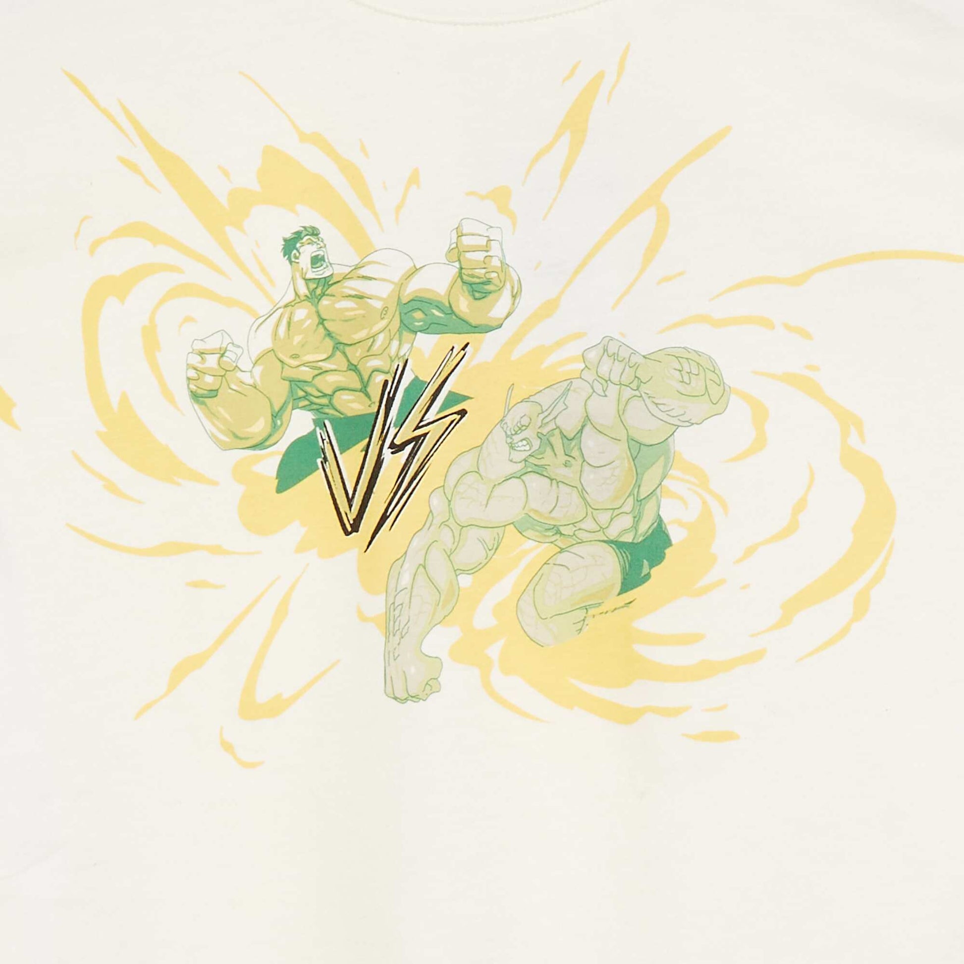 Tee-shirt imprimé 'Hulk' de 'Marvel' BLANC