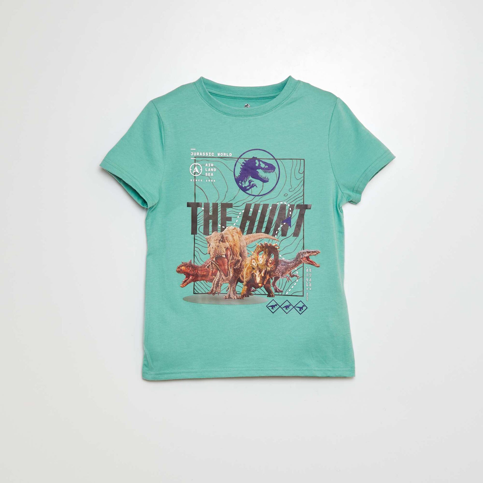 T-shirt à manches courtes 'Jurassic World' VERT