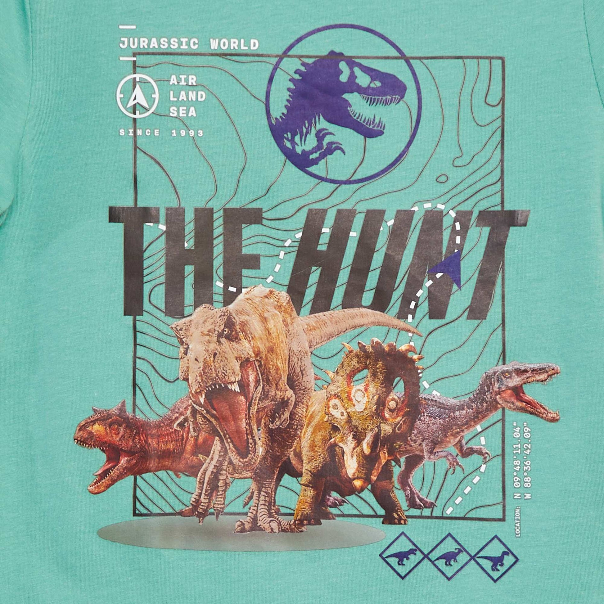 T-shirt à manches courtes 'Jurassic World' VERT