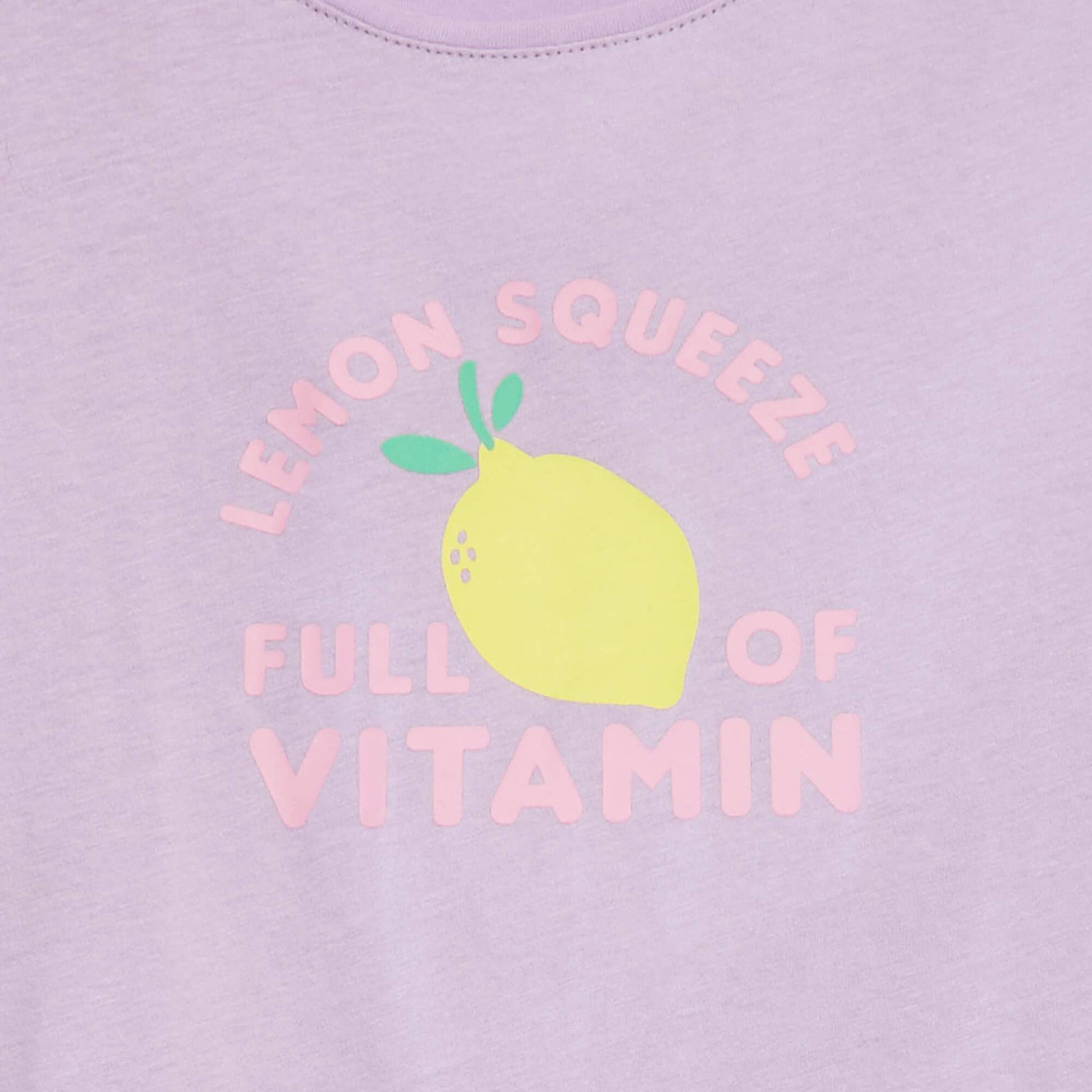 T-shirt manches courtes imprimé VIOLET