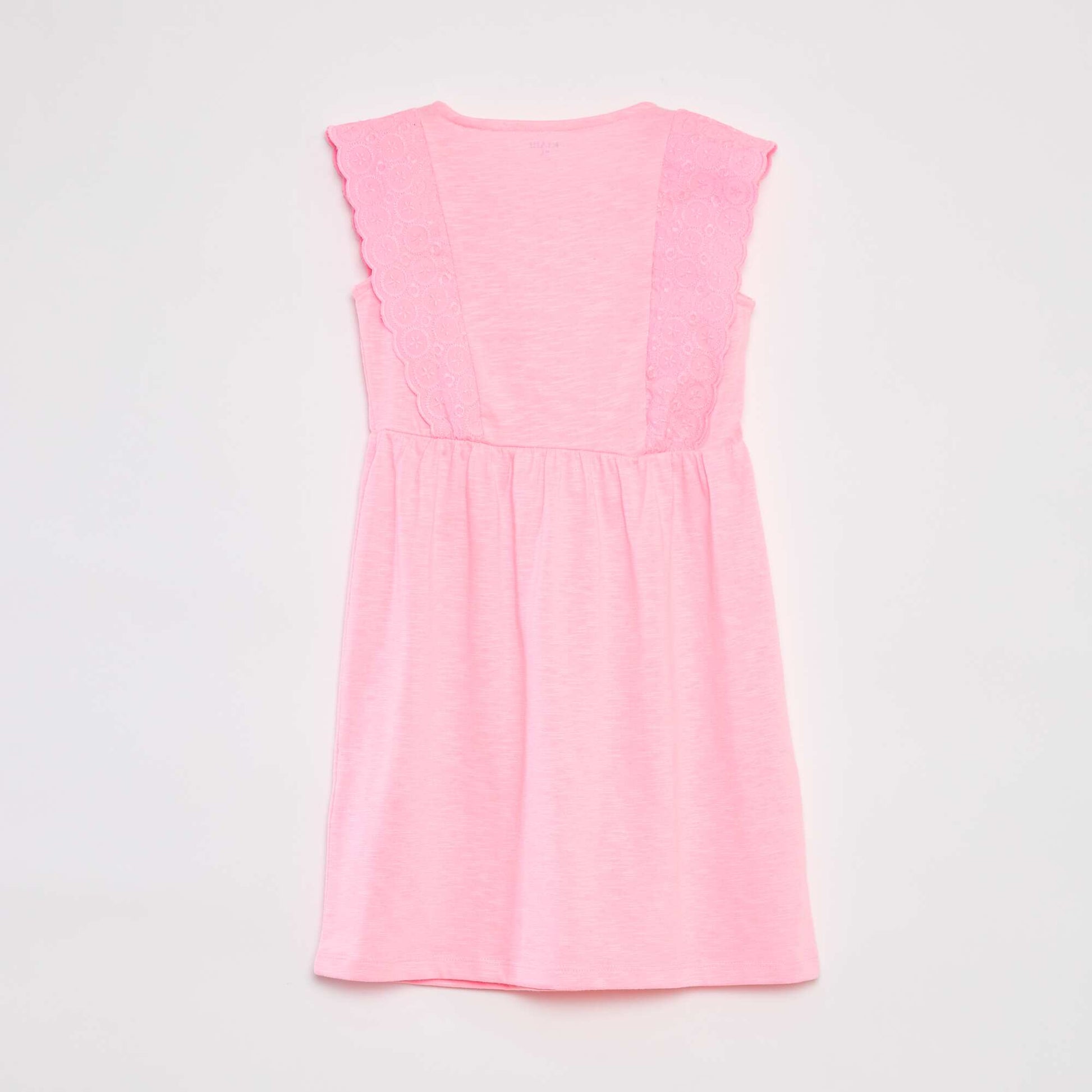 Robe sans manches avec broderies anglaises ROSE