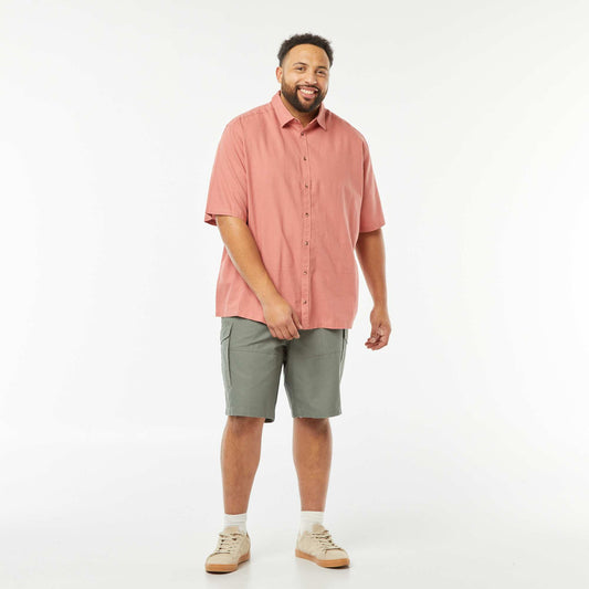 Bermuda multi-poches en twill KAKI