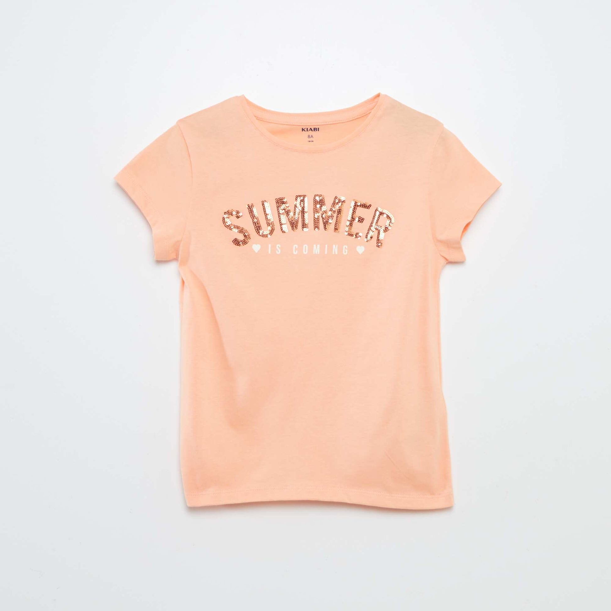 Tee-shirt imprimé fantaisie ORANGE