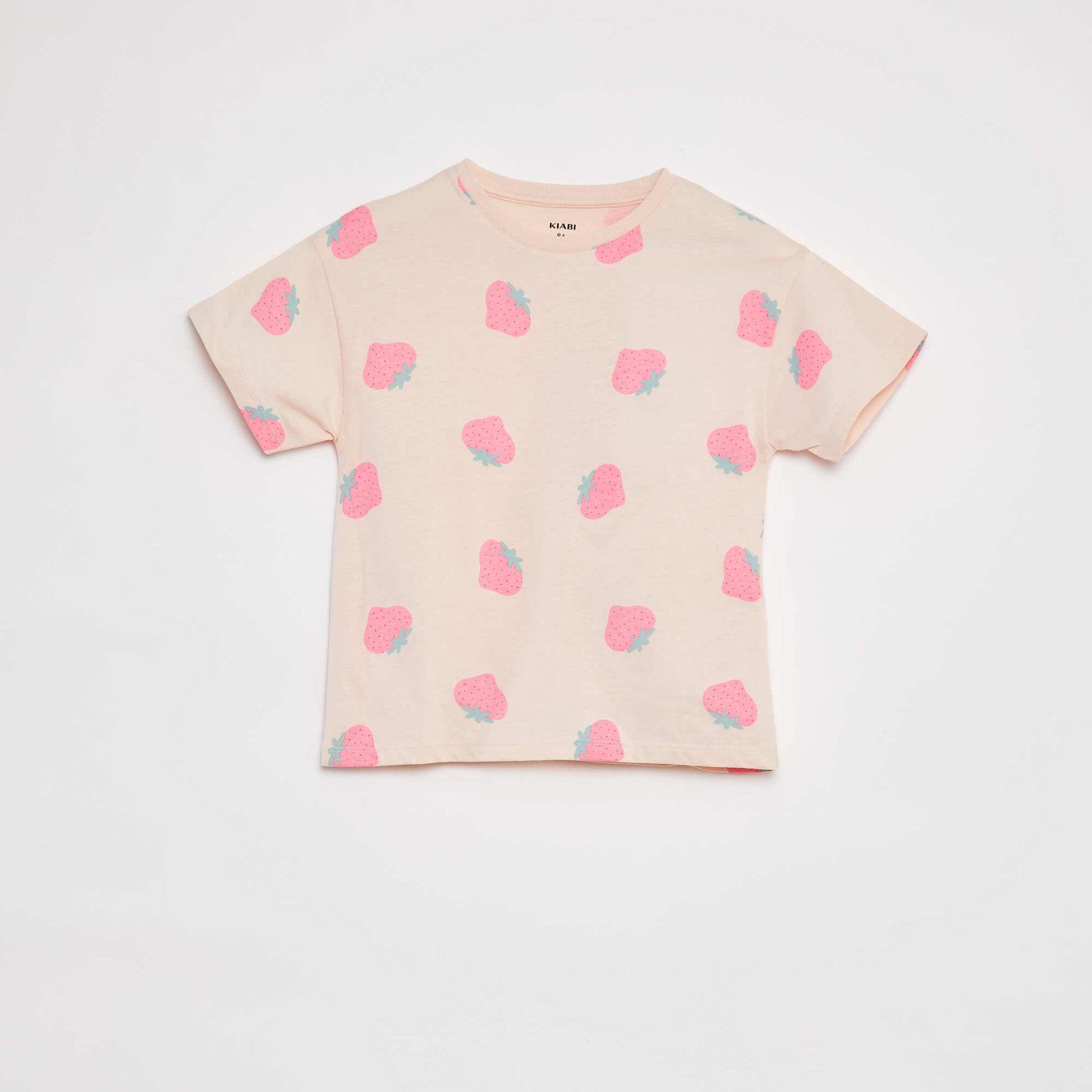 T-shirt à manches courtes avec imprimé ROSE