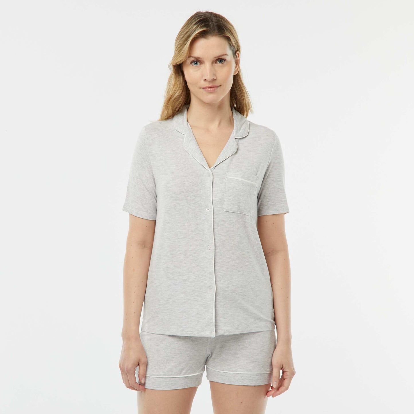 Pyjama court - 2 pièces GRIS