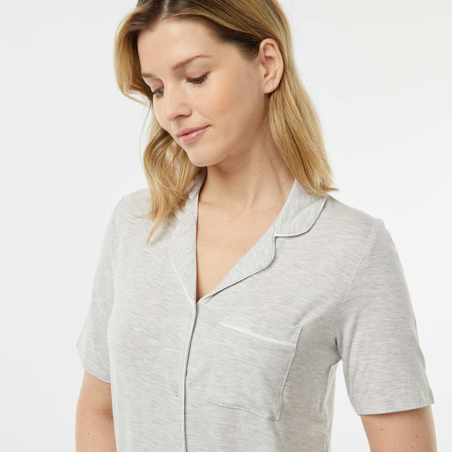 Pyjama court - 2 pièces GRIS