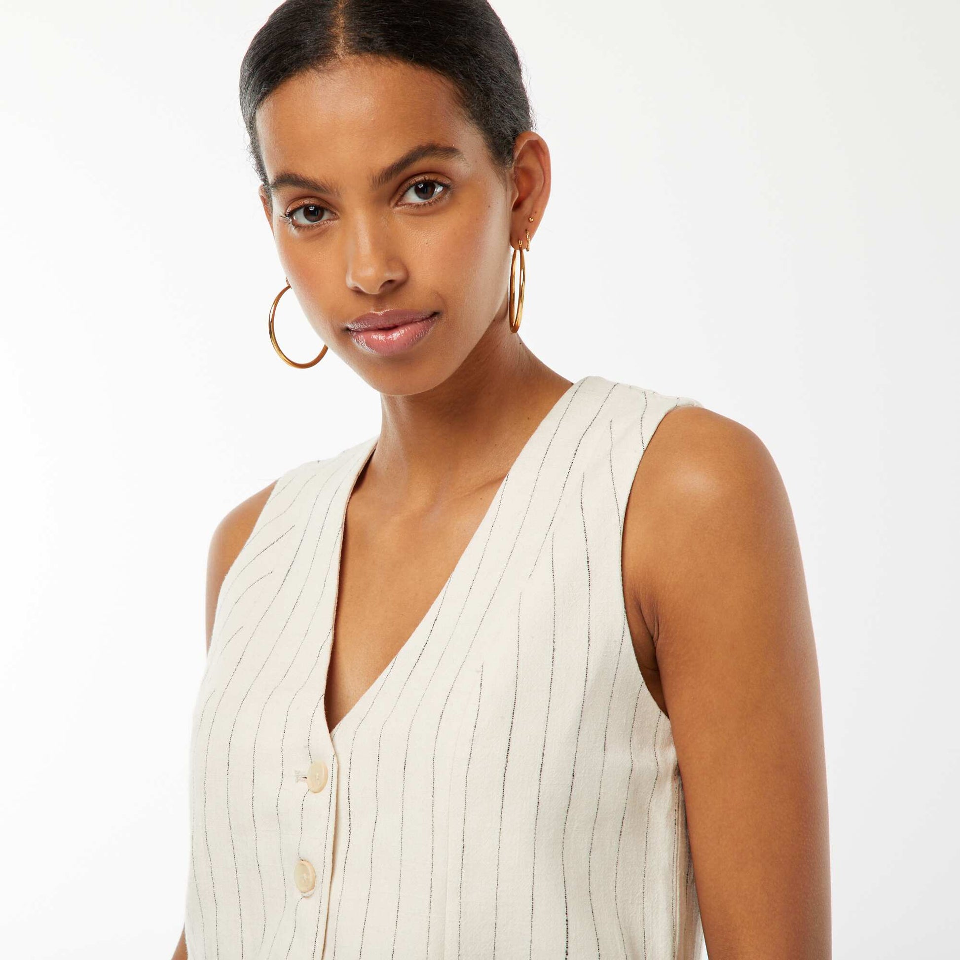 Gilet de costume sans manches BEIGE