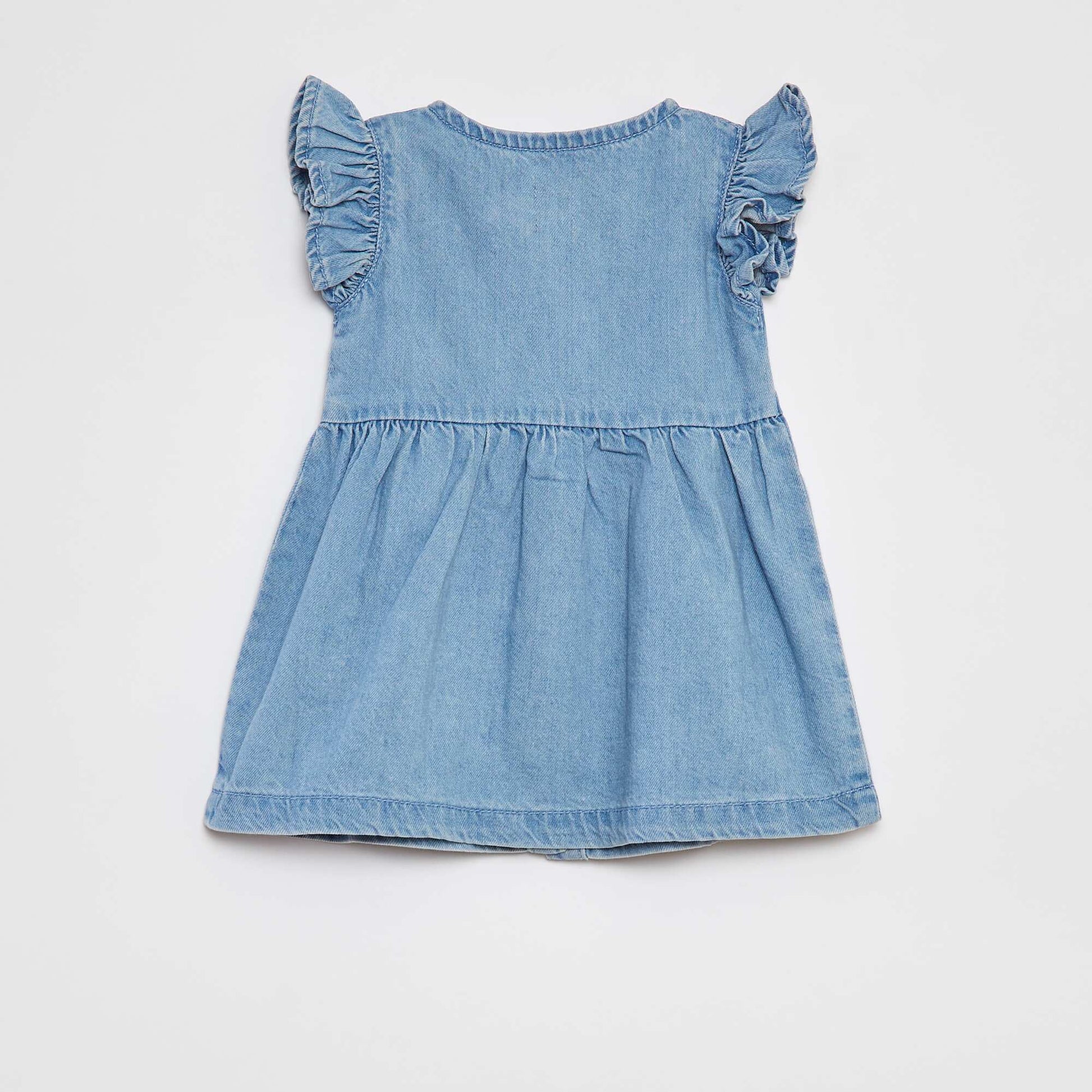 Robe en jean avec volants BLEU
