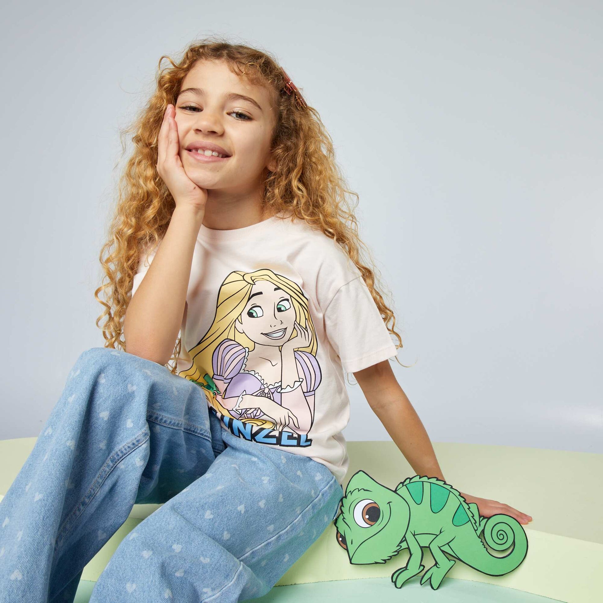 T-shirt 'Raiponce' 'Disney' ROSE