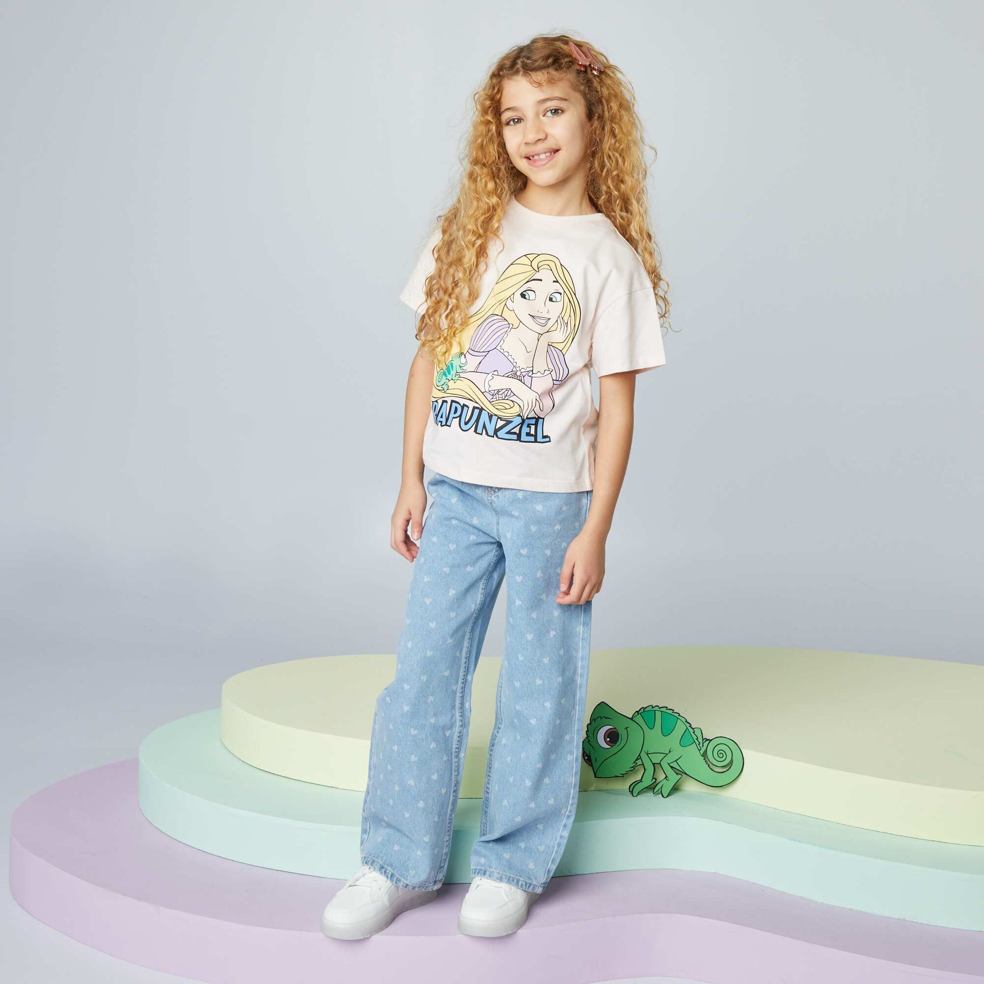 T-shirt 'Raiponce' 'Disney' ROSE