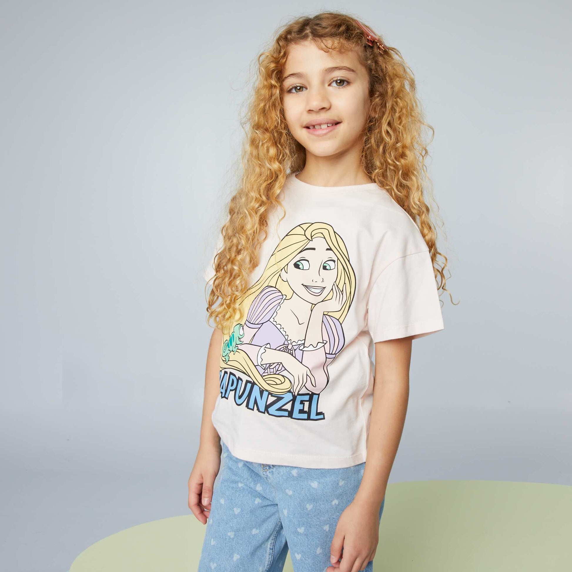 T-shirt 'Raiponce' 'Disney' ROSE