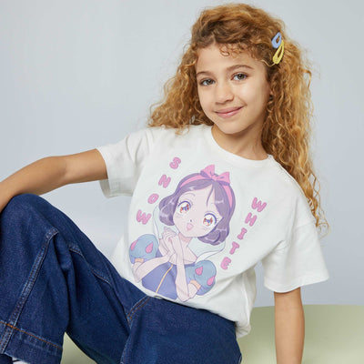 T-shirt 'Blanche neige' 'Disney' BLANC