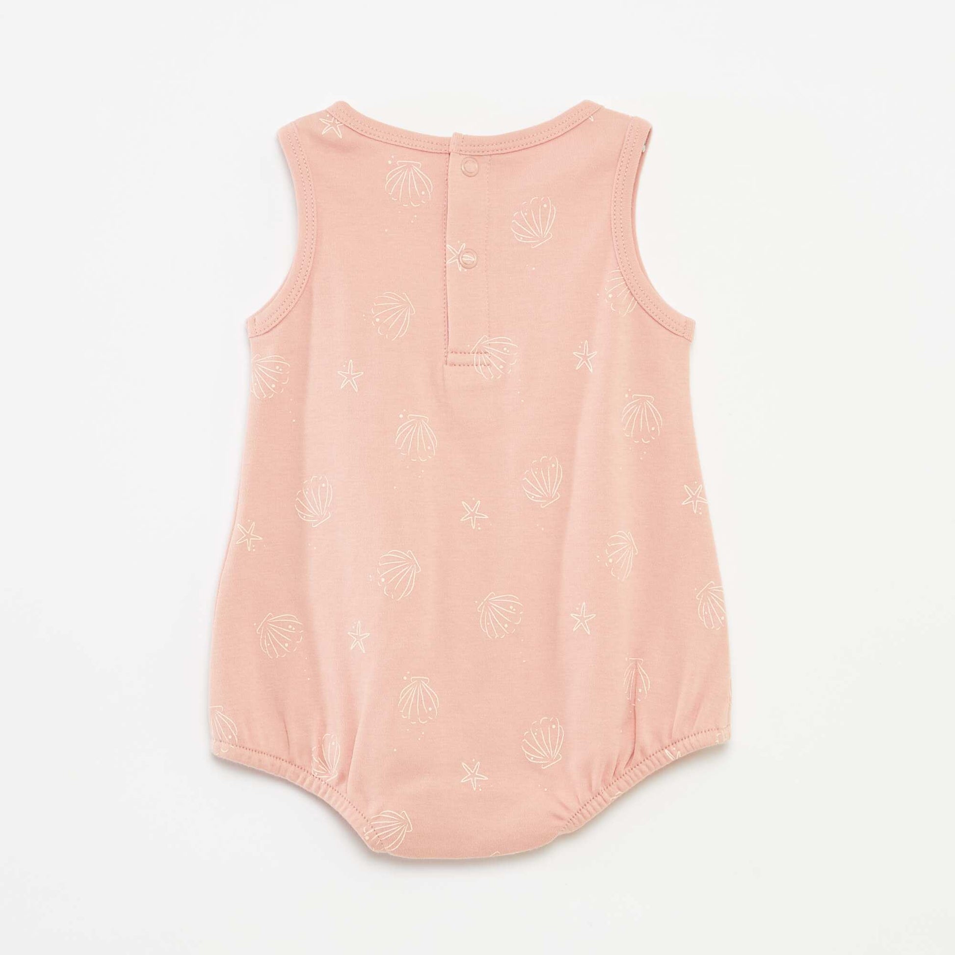 Lot de 2 barboteuses courtes ROSE
