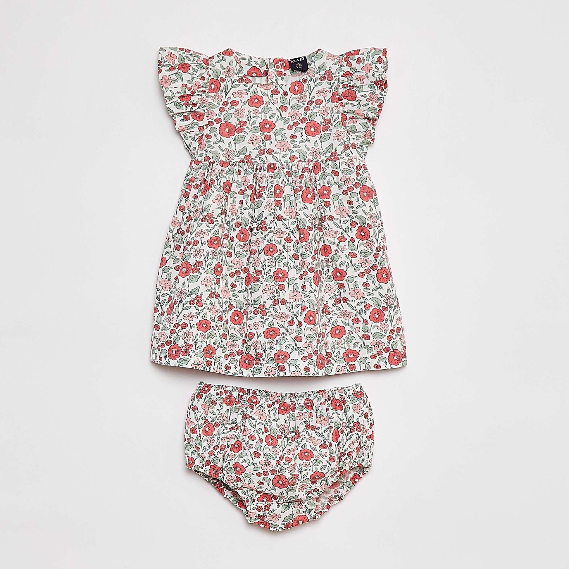 Robe en popeline + culotte - 2 pièces ROSE
