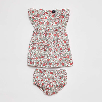 Robe en popeline + culotte - 2 pièces ROSE