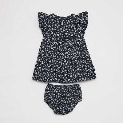 Robe en popeline + culotte - 2 pièces BLEU