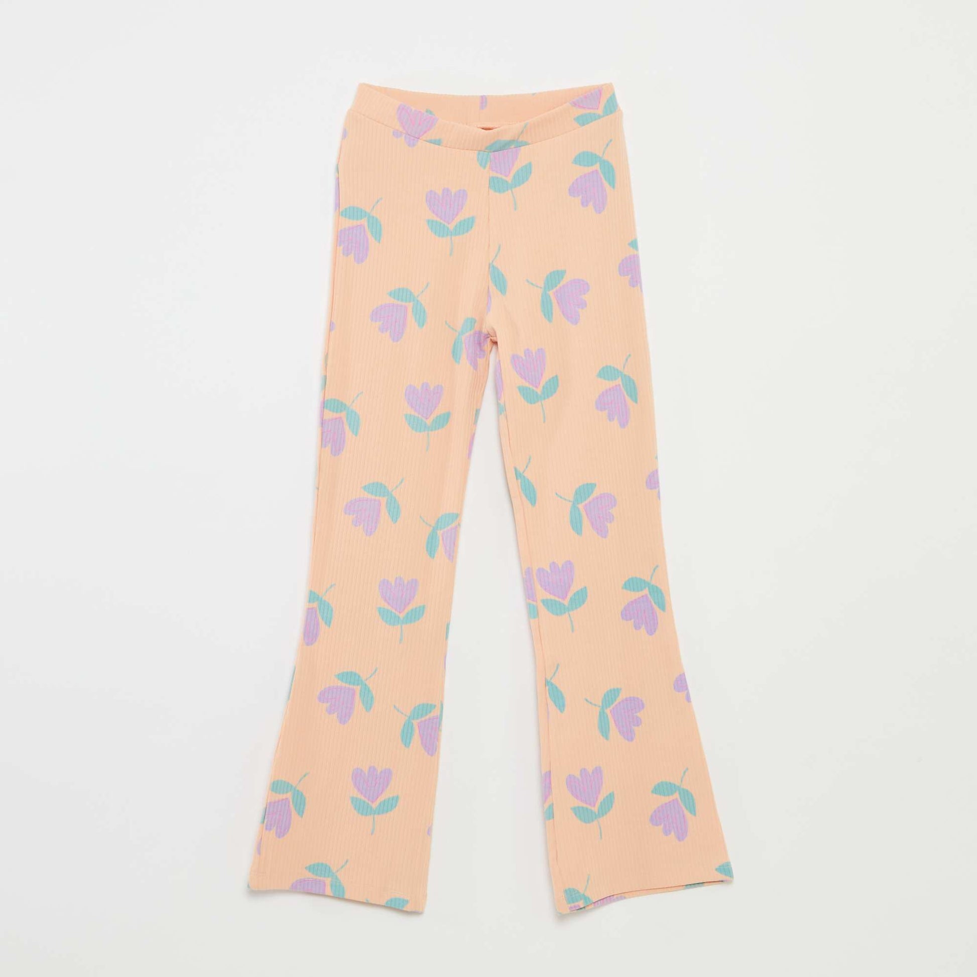 Legging côtelé ORANGE
