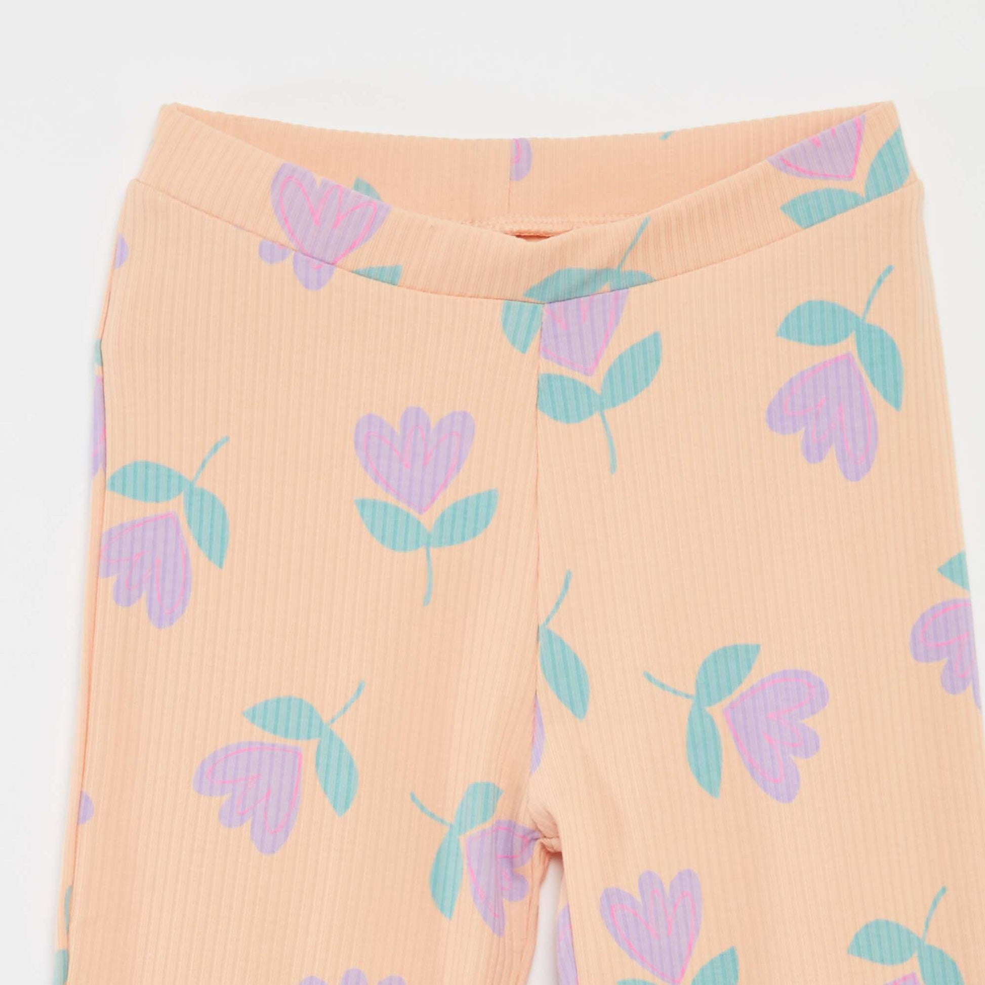 Legging côtelé ORANGE
