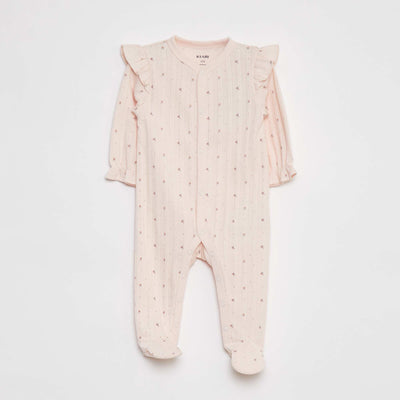 Pyjama dors bien avec motif pointelle ROSE
