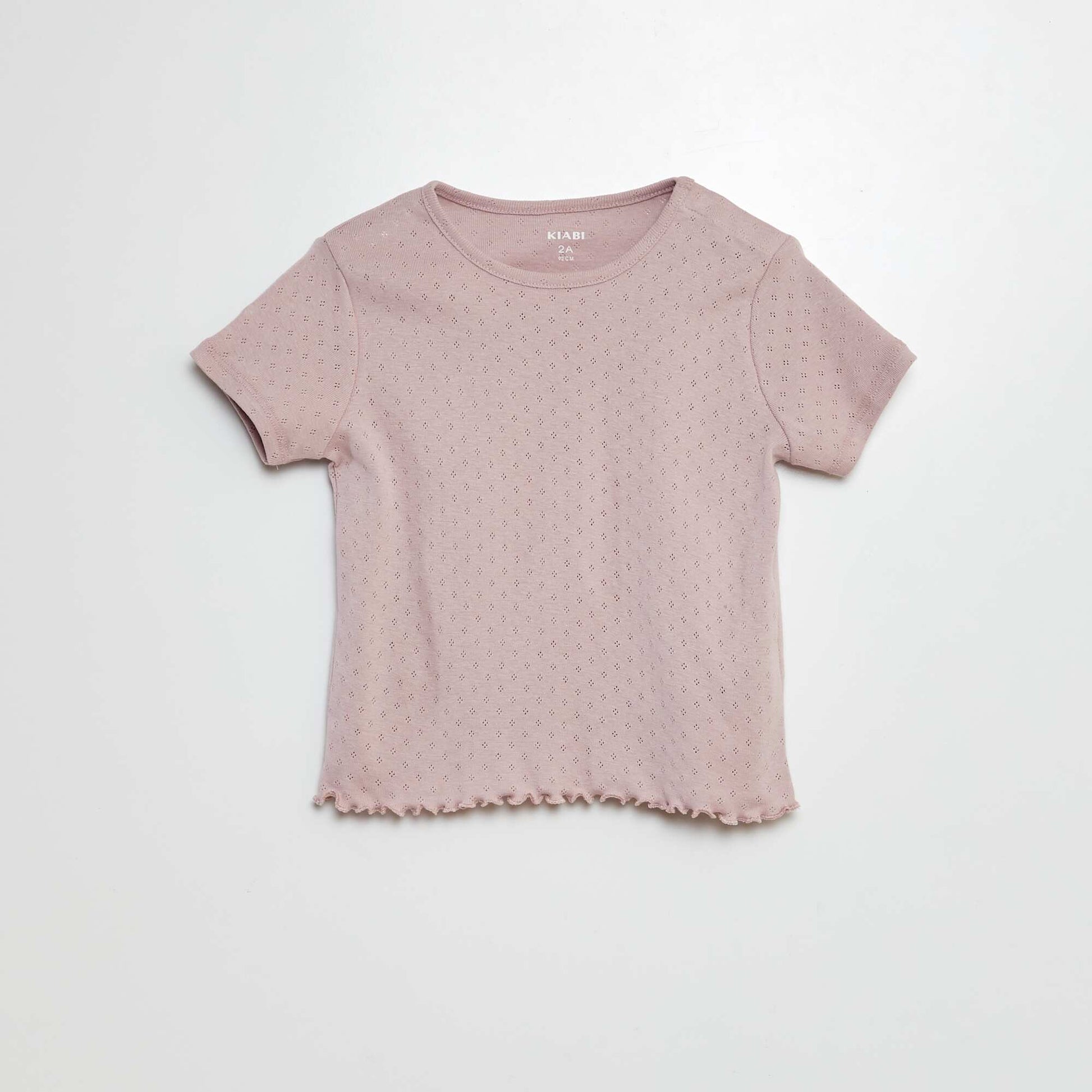 Pyjama en pointelle t-shirt + short - 2 pièces VIOLET