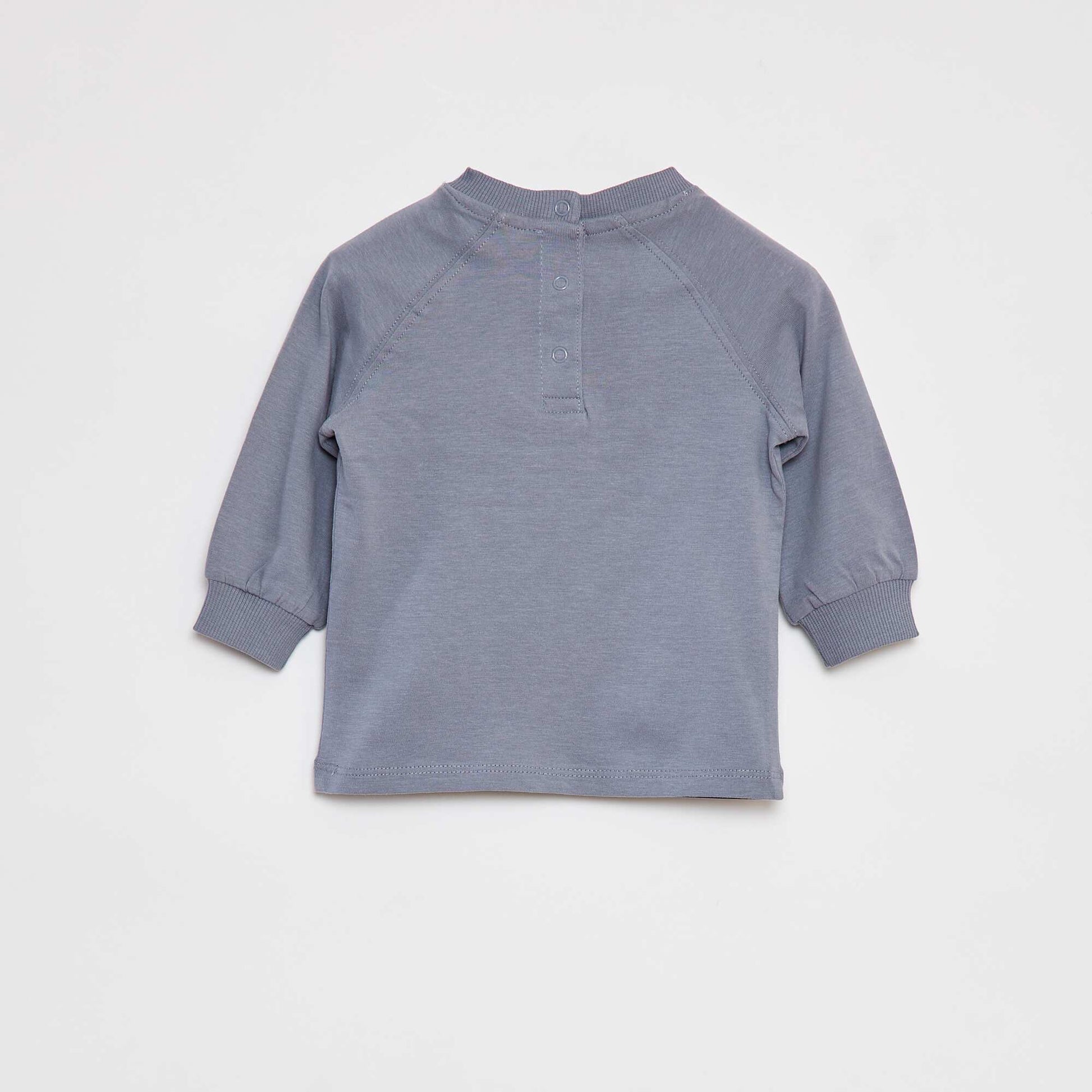 T-shirt à imprimé 'Secret Island' BLEU