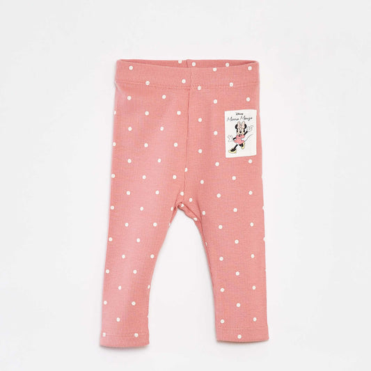 Legging côtelé imprimé 'Minnie' ROSE