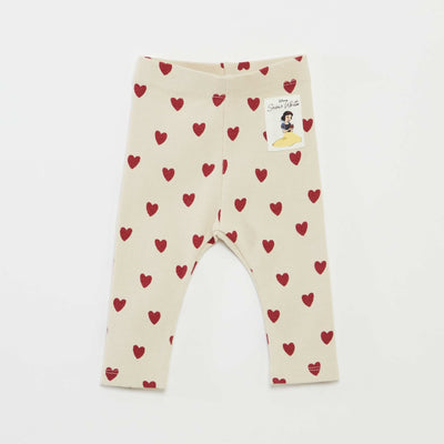 Legging côtelé imprimé BLANC