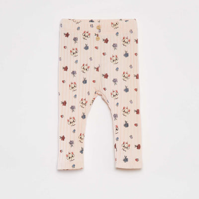 Legging côtelé avec imprimé 'Marie' 'Disney' ROSE