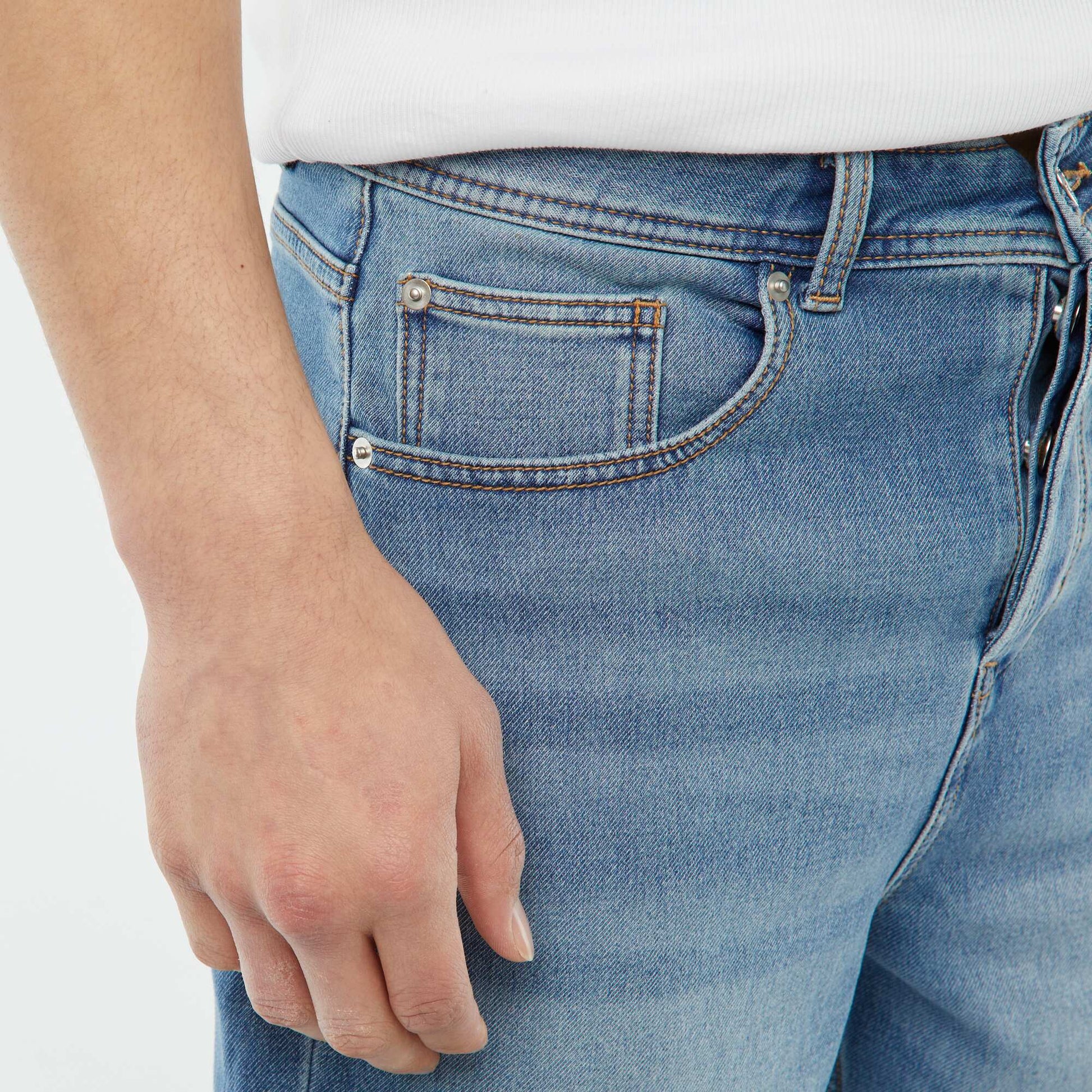 Bermuda en jean slim BLEU