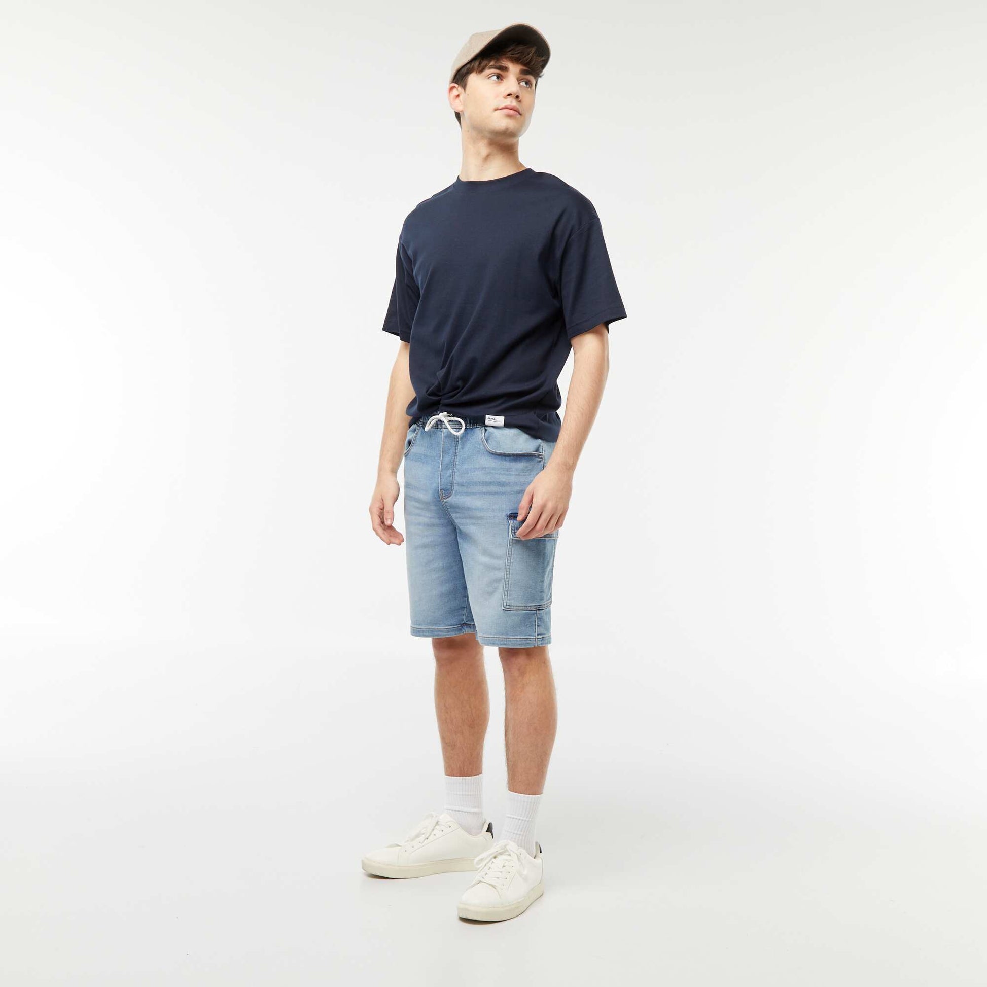 Bermuda en denim multi-poches TRIPLE STONE