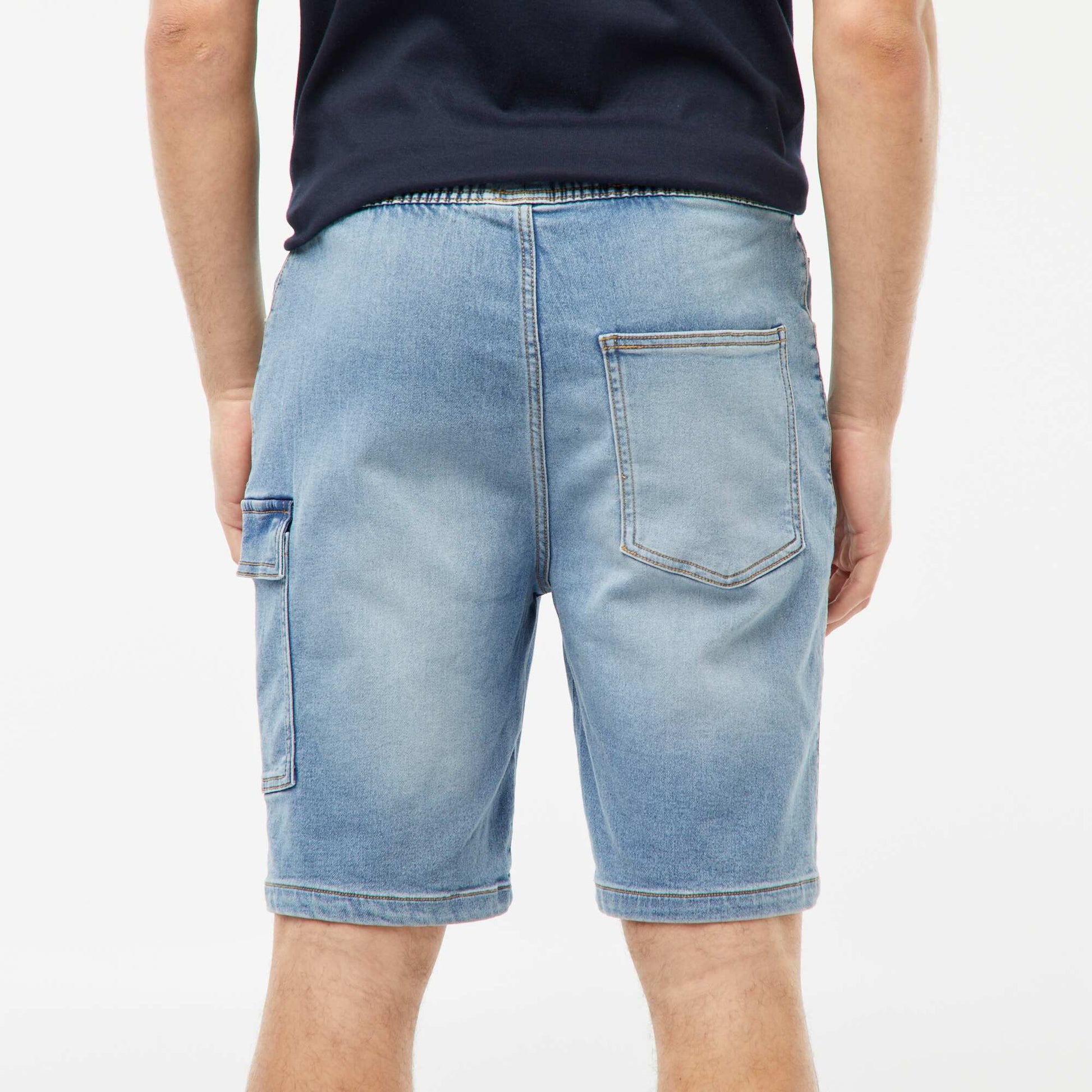 Bermuda en denim multi-poches TRIPLE STONE