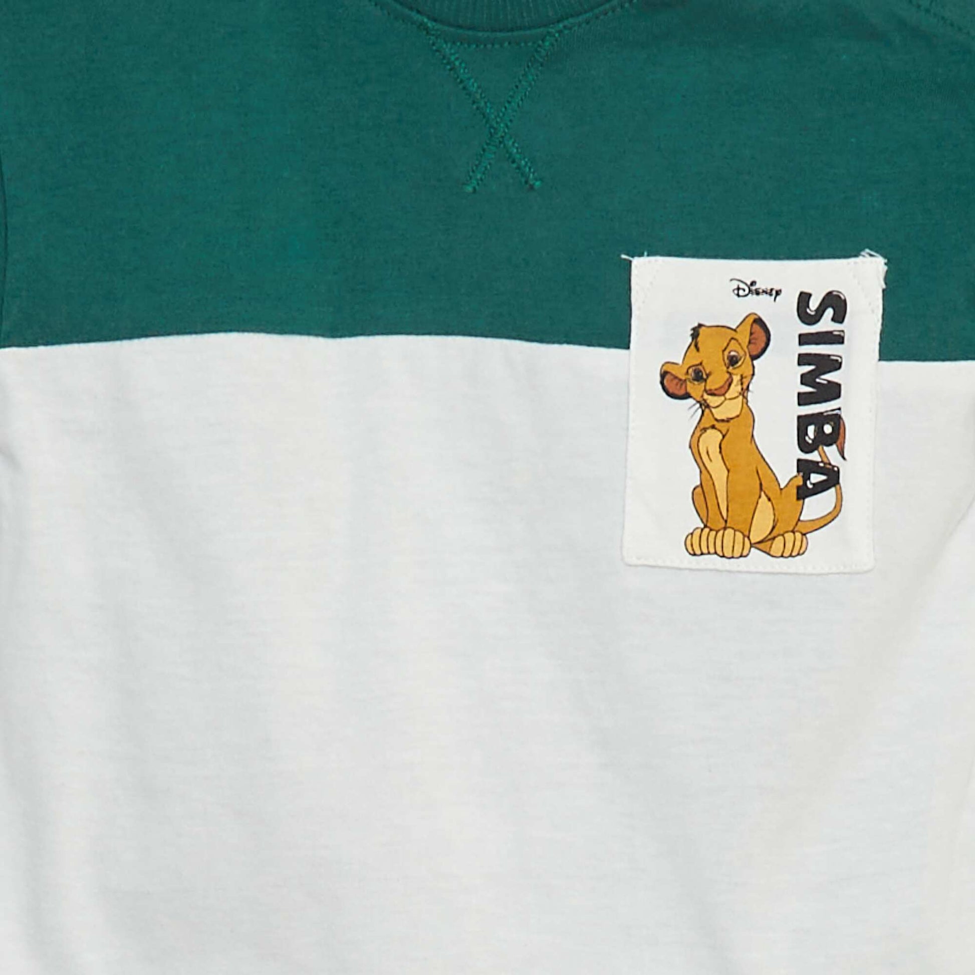 T-shirt à manches courtes avec print 'Disney' VERT