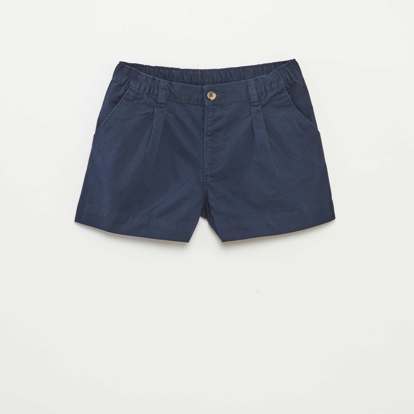 Short uni avec taille ajustable BLEU