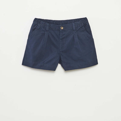 Short uni avec taille ajustable BLEU