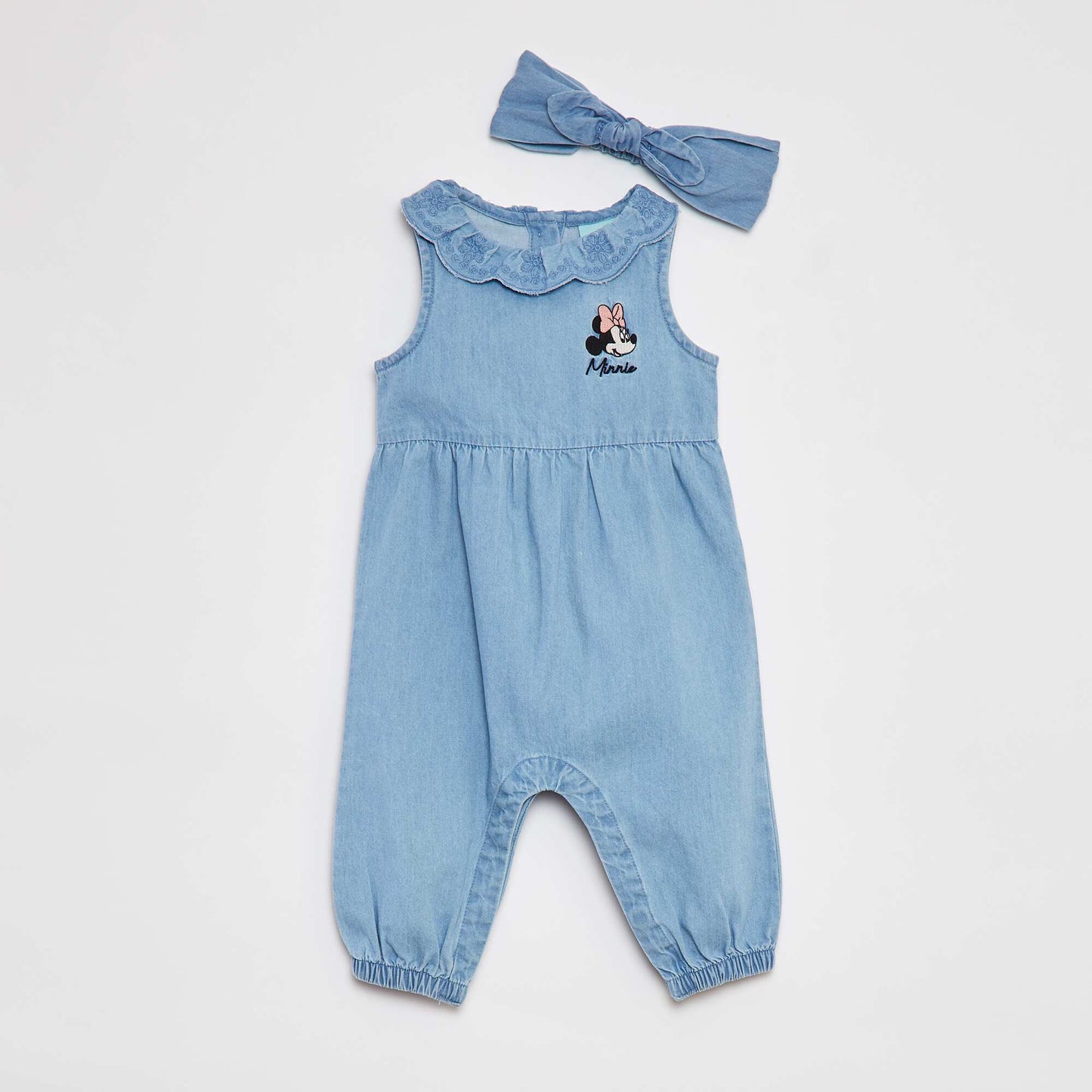 Combinaison pantalon 'Minnie' 'Disney' + bandeau pour cheveux - 2 pièces BLEU