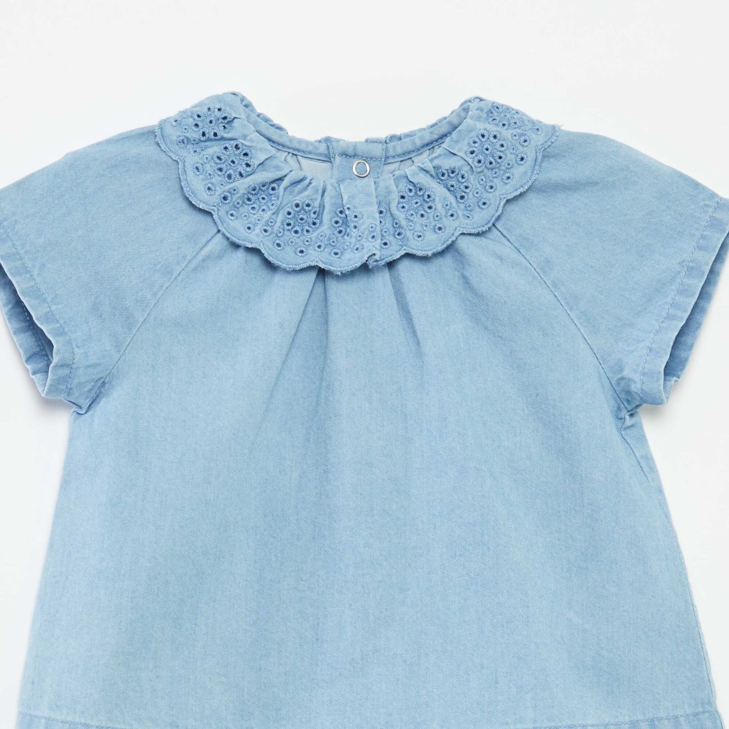Ensemble blouse à manches courtes + short + chapeau - 3 pièces BLANC